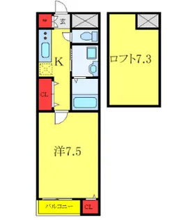 プラド馬橋【1階】の間取り