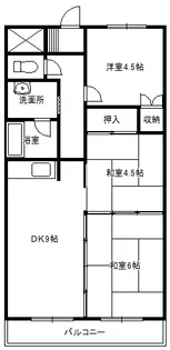 エスポアール伊勢【3階】の間取り