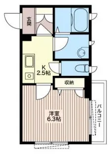 カーサ カイラス【2階】の間取り
