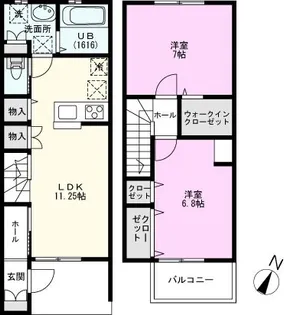 アイリスガーデン【1階】の間取り