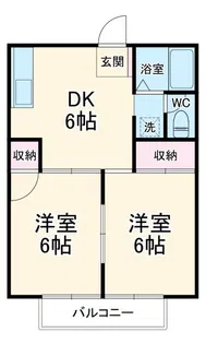 高林ハイツ【1階】の間取り