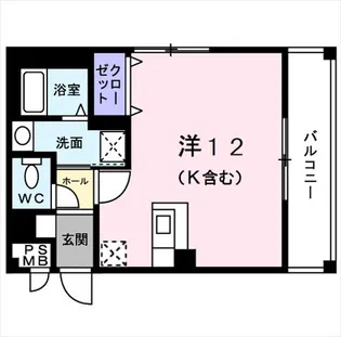 チェリー・メゾンII番館【2階】の間取り