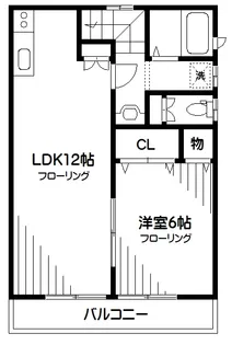 リュードスール【2階】の間取り