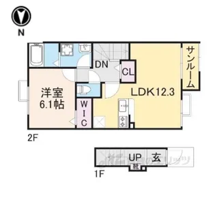 メゾン12朝来【2階】の間取り