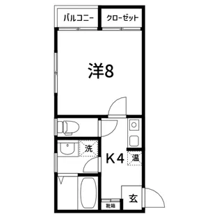 サンハイツ中島A棟【2階】の間取り