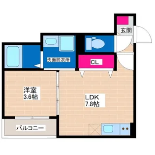 グランツ喜連【2階】の間取り
