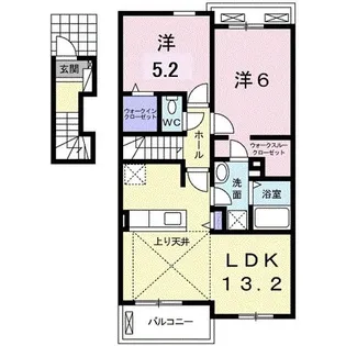 コンフォート メゾン A【2階】の間取り