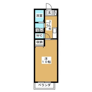 オアシス【4階】の間取り