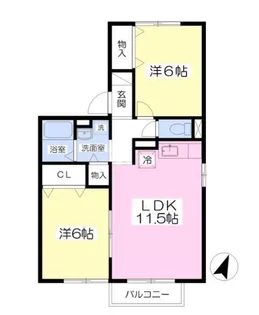 コトー桜台【2階】の間取り
