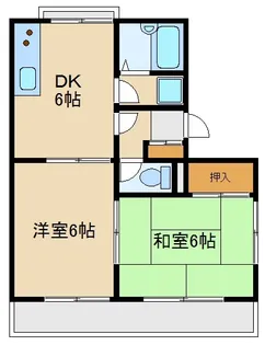 コンフレール寺尾【1階】の間取り