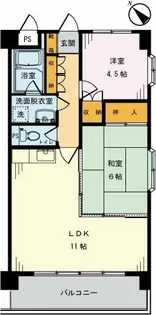 アルデール枡形【2階】の間取り