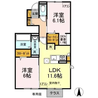 エタニティ IV【1階】の間取り