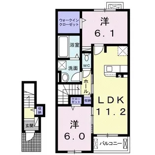 HIRO III【2階】の間取り