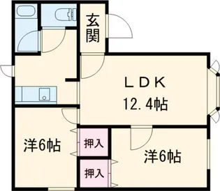 コーポサリーレA【1階】の間取り
