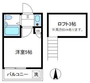 カーサフレスカI【2階】の間取り