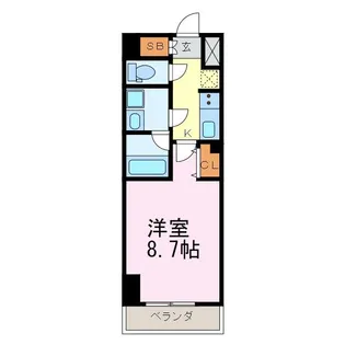 コントレイルりんくう常滑【8階】の間取り