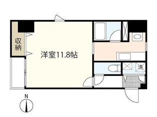 カーサ・フィオーレ表町【5階】の間取り