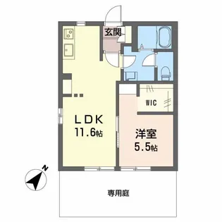 ニューフレグランス泉【1階】の間取り