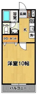 パーマナント洞峰【4階】の間取り