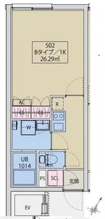 MAXIV CITY板橋区役所前【5階】の間取り