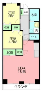 ヴァンブラン開成【3階】の間取り