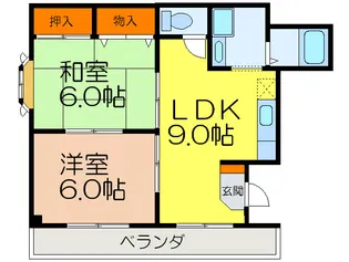 グリーンハイツ柳原【1階】の間取り