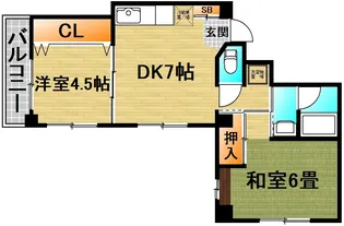 ナカムラマンション【2階】の間取り