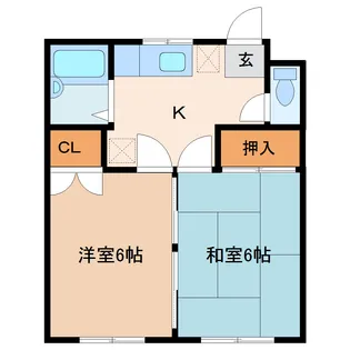 ニューパリヤスズキ【1階】の間取り
