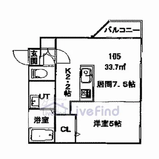プレミアシティ美園【2階】の間取り