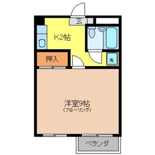 グリムハイツ塙田【3階】の間取り
