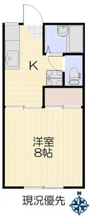 宮城県仙台市青葉区北山3【アパート】の間取り
