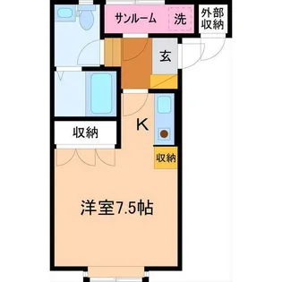 石川県金沢市二口町イ【アパート】の間取り