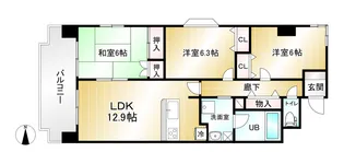 ライフステージ武蔵野【1階】の間取り