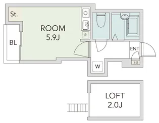 Aries Shin-Nakano【3階】の間取り