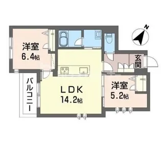 セルディーナ アイ【2階】の間取り