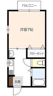 リブレンB【1階】の間取り