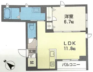 フェアリーパレス【1階】の間取り