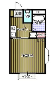 チェリーコーポI【1階】の間取り