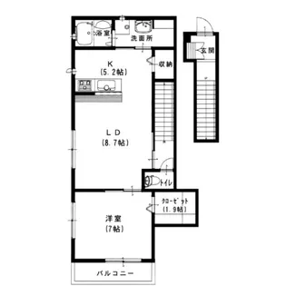 ルネス吉岡39号地【2階】の間取り