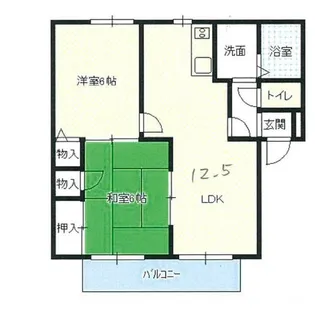 パークヒルズ小羽山C棟【1階】の間取り