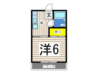 サニーハイツイナバ【2階】の間取り