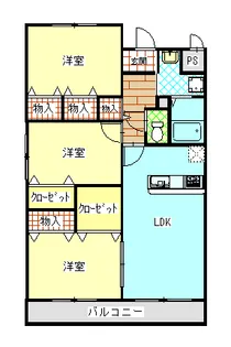 スカーディア中曽根【5階】の間取り