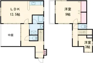 ハイツ山上の間取り