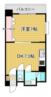 リバレインヒルズ城見【4階】の間取り