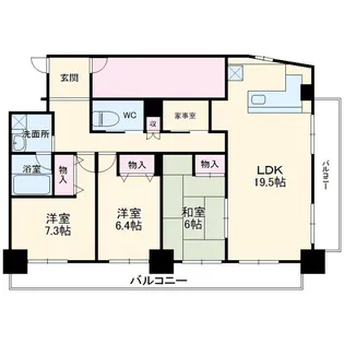 ラックス常磐町【2階】の間取り