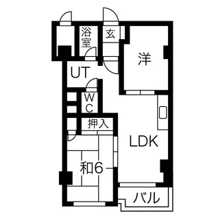 ドミ円山【5階】の間取り
