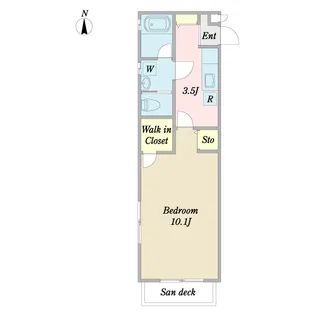 テスタ一之江【1階】の間取り