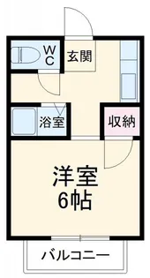 コーポスルガ台【1階】の間取り