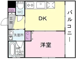 プリオーレ新開地【6階】の間取り