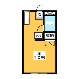 オータム福岡【1階】の間取り